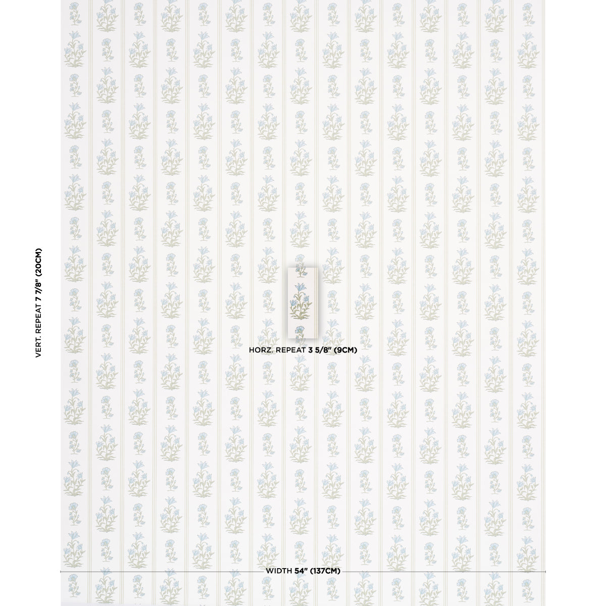 Schumacher Ellora wallpaper in Leaf, 5018470 — view 2 - Schumacher Wallpaper