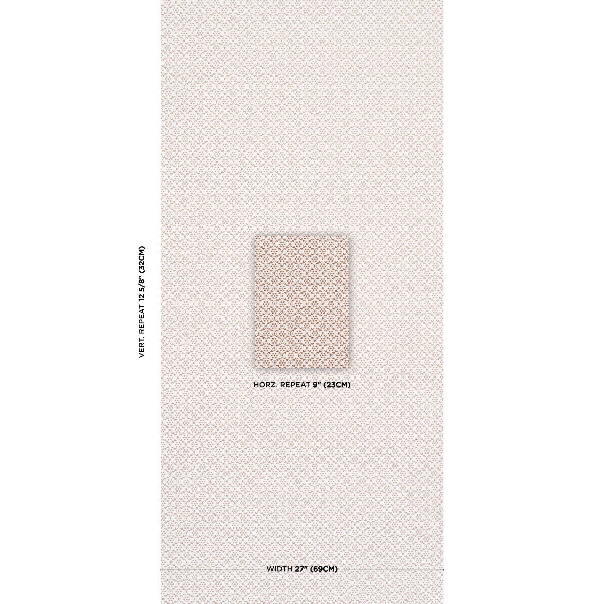 Schumacher Laksha wallpaper in Brown, 5018480 — view 2 - Schumacher Wallpaper
