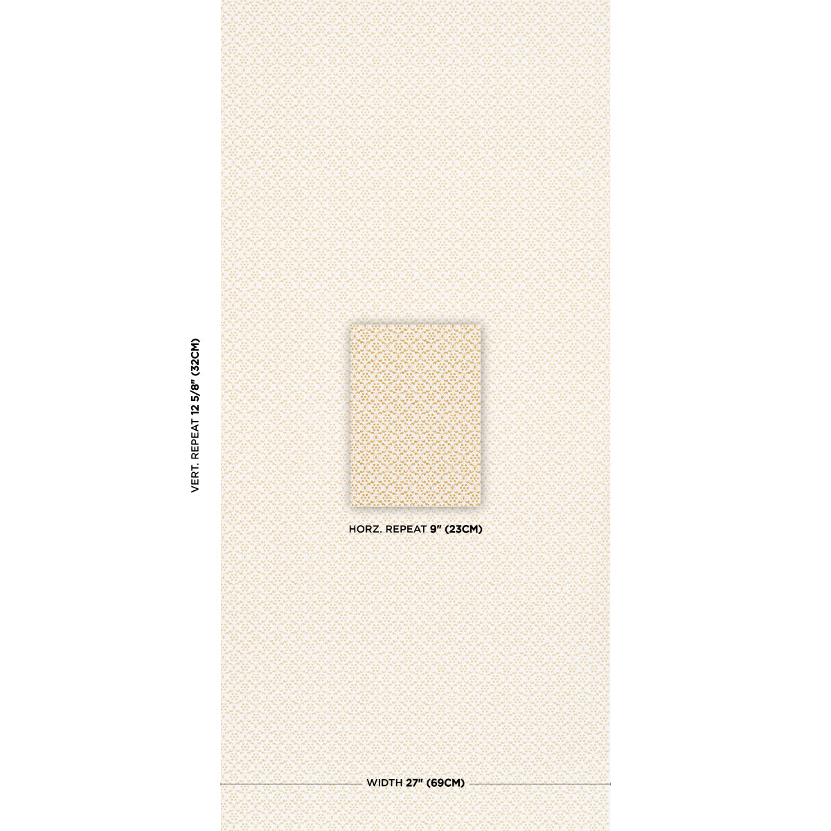 Schumacher Laksha wallpaper in Yellow, 5018481 — view 2 - Schumacher Wallpaper