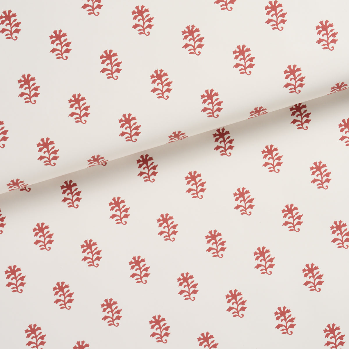 Schumacher Iksha wallpaper in Cranberry, 5018501 — view 4 - Schumacher Wallpaper