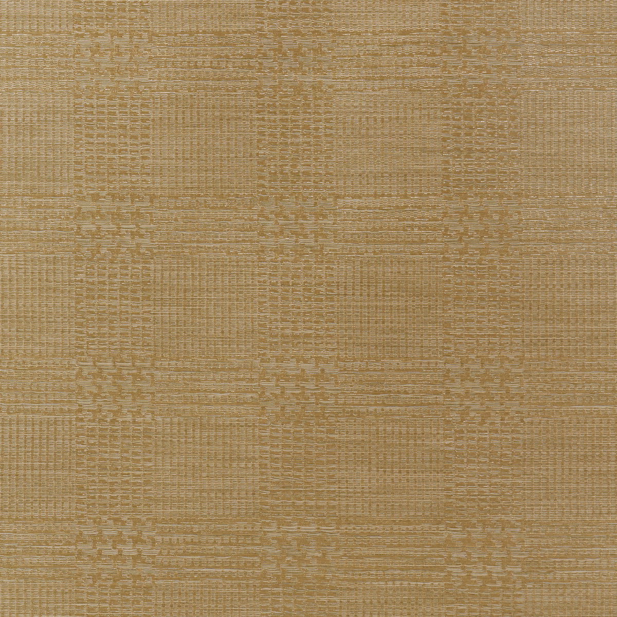 Schumacher Fuzzy Plaid wallpaper in Antique Gold, 5018580 — view 3 - Schumacher Wallpaper