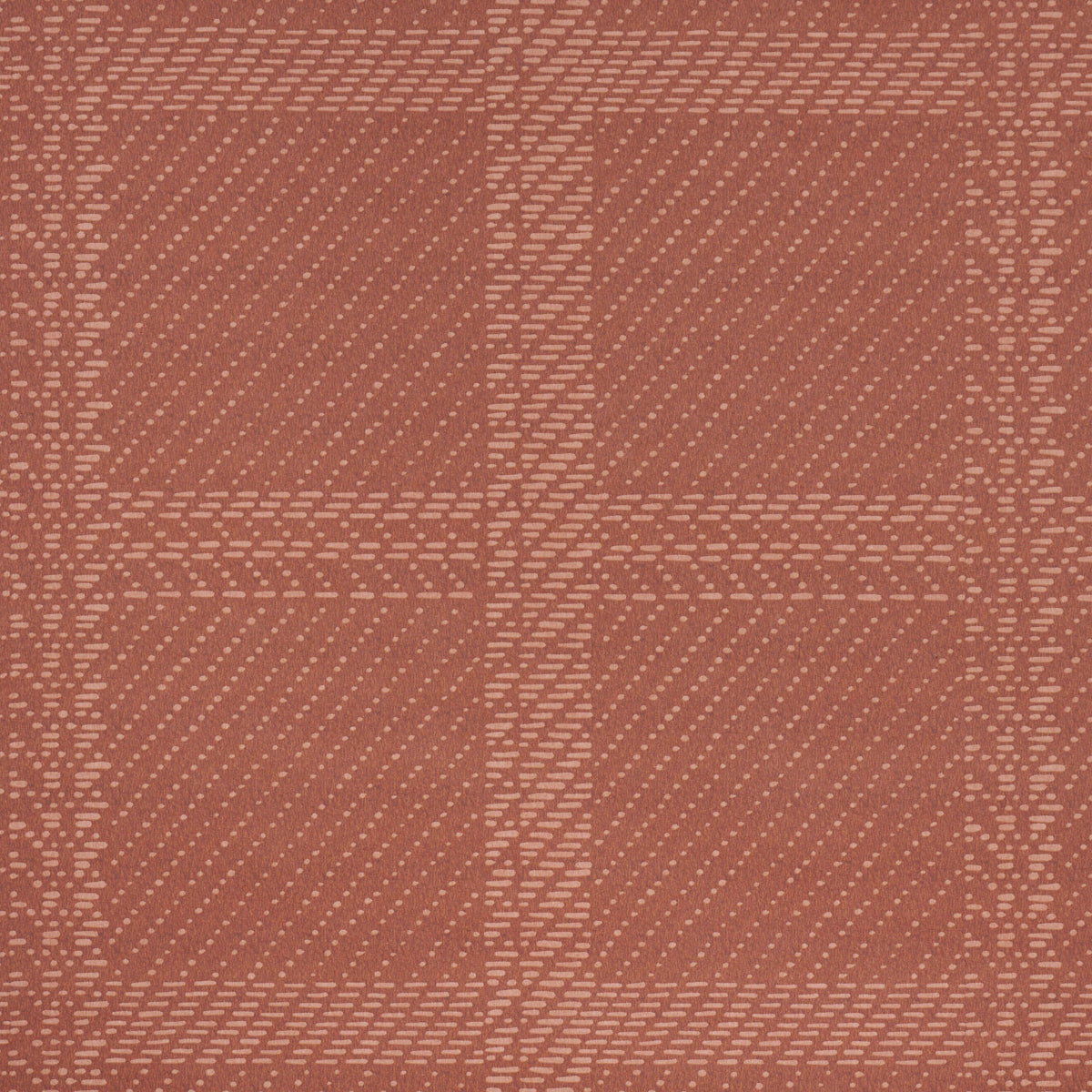 Schumacher Vibrato Plaid wallpaper in Terracotta, 5018612 — view 3 - Schumacher Wallpaper