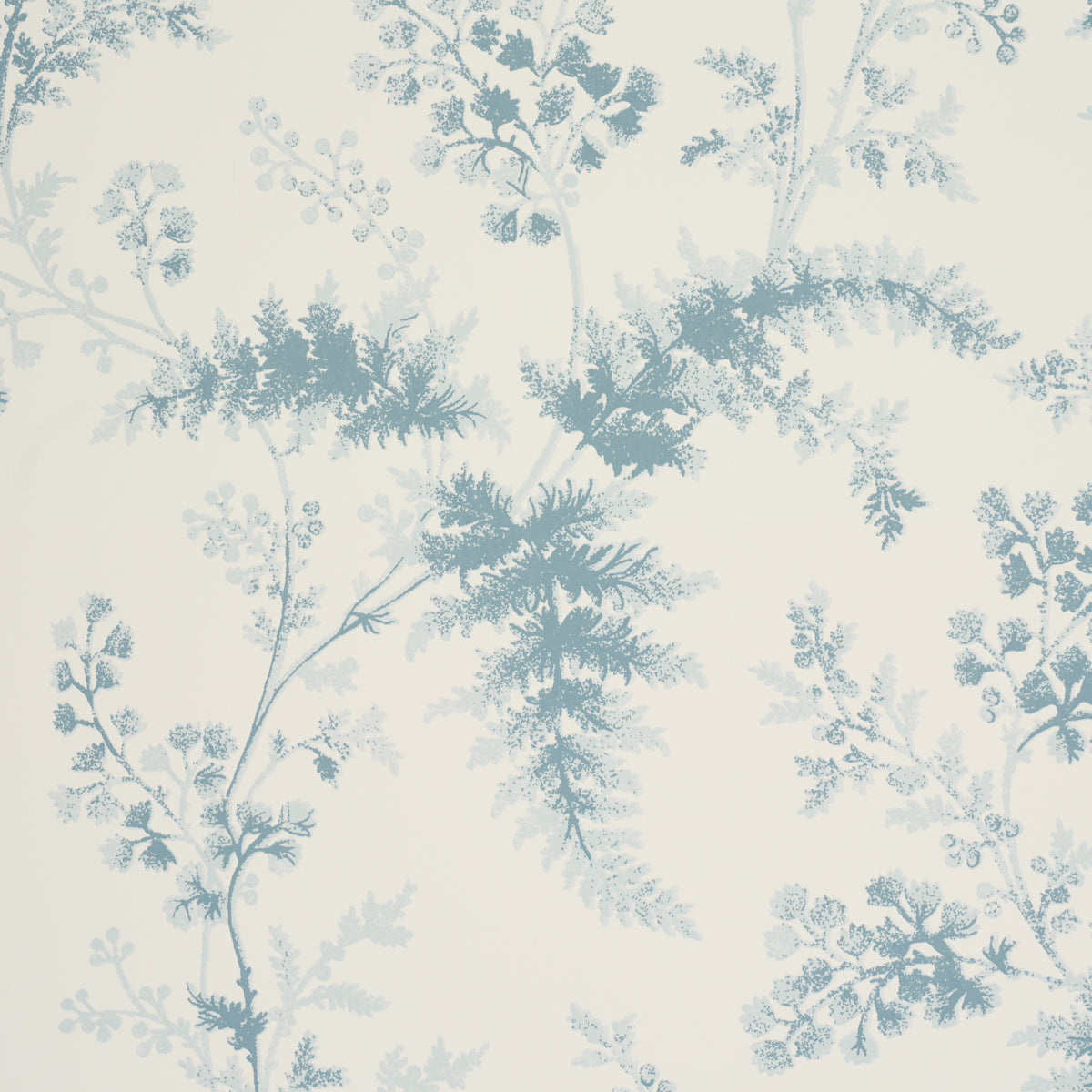 Schumacher Maidenhair wallpaper in Blue, 5018622 — view 3 - Schumacher Wallpaper
