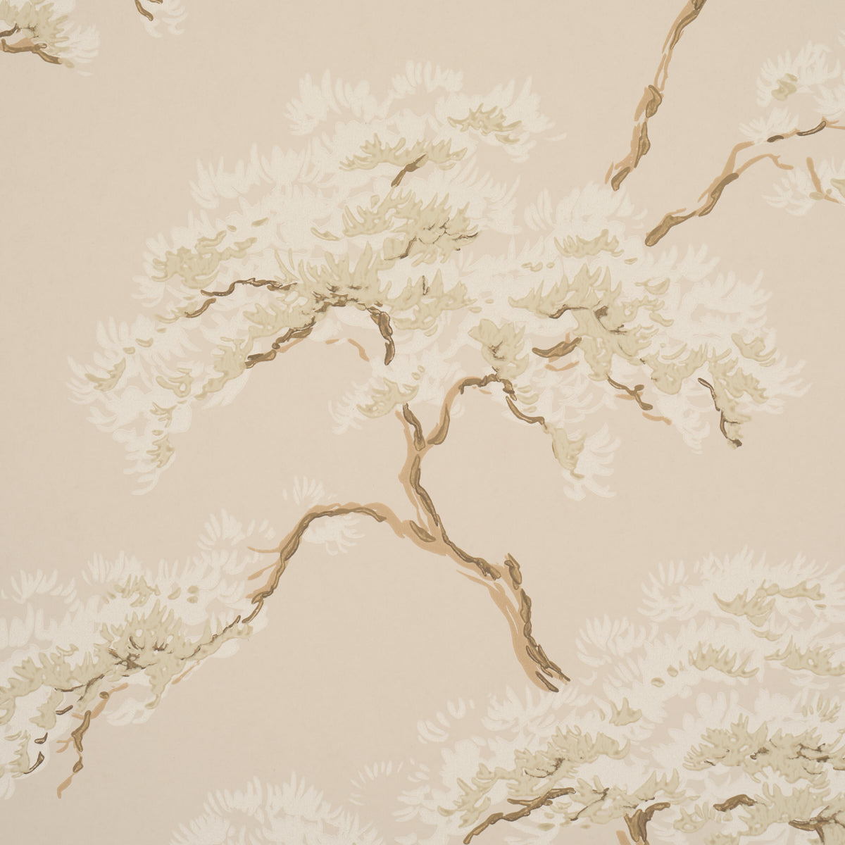 Schumacher The Way Through The Woods wallpaper in Linen, 5018630 — view 3 - Schumacher Wallpaper