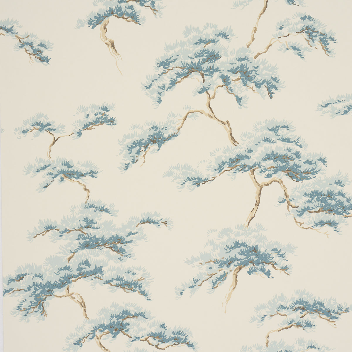 Schumacher The Way Through The Woods wallpaper in Blue, 5018632