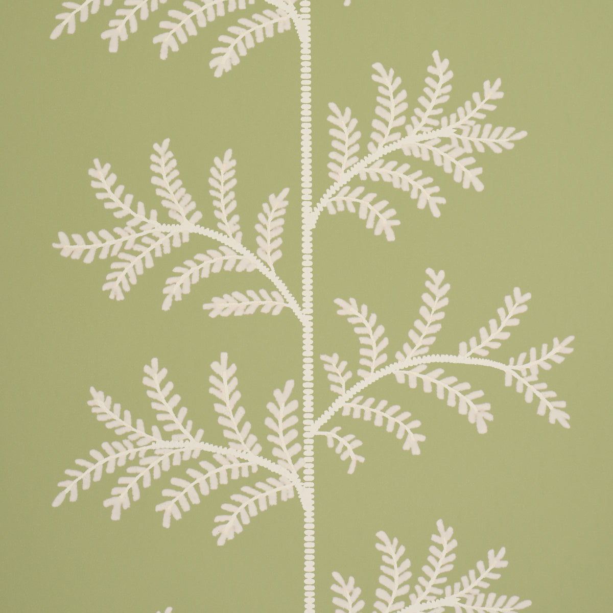 Schumacher Eloise wallpaper in Leaf, 5018640 — view 3 - Schumacher Wallpaper