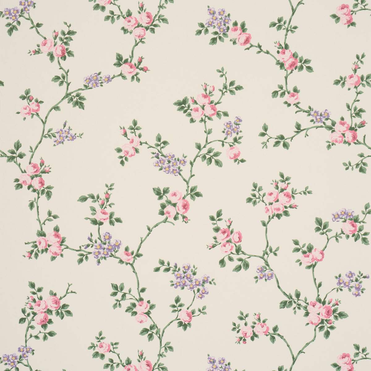Schumacher A Rose Is A Rose Is A Rose wallpaper in Rose Quartz, 5018650 - Schumacher Wallpaper
