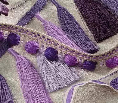 Corniche Knitted Beaded Fringe Stone - Osborne & Little - T706-02 Trim