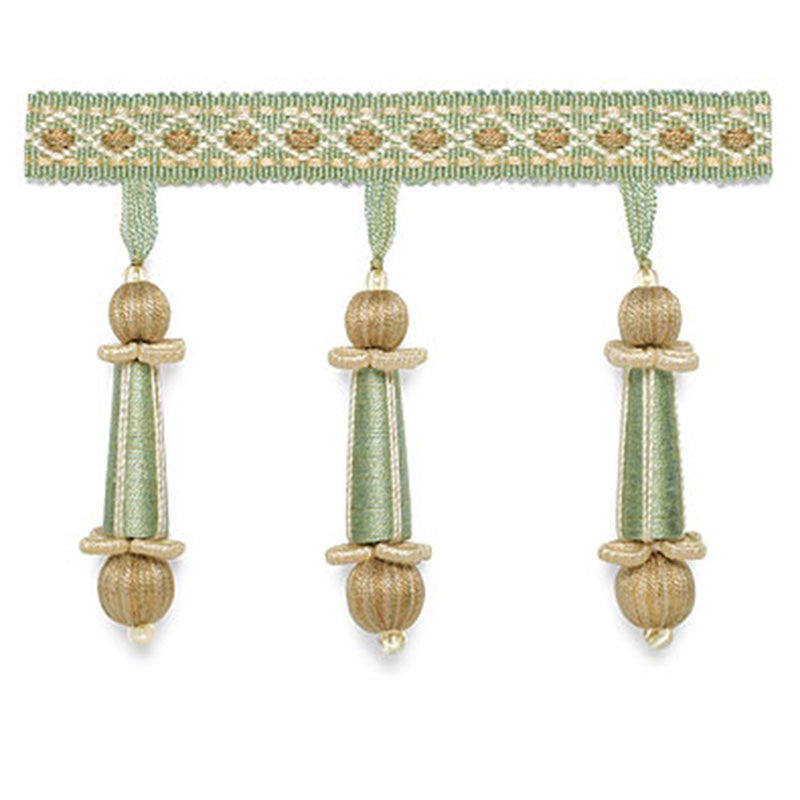 ADDINGTON-MOLDED-TASSEL-FRINGE-MINERAL-SCHUMACHER-63282 - Schumacher Trim