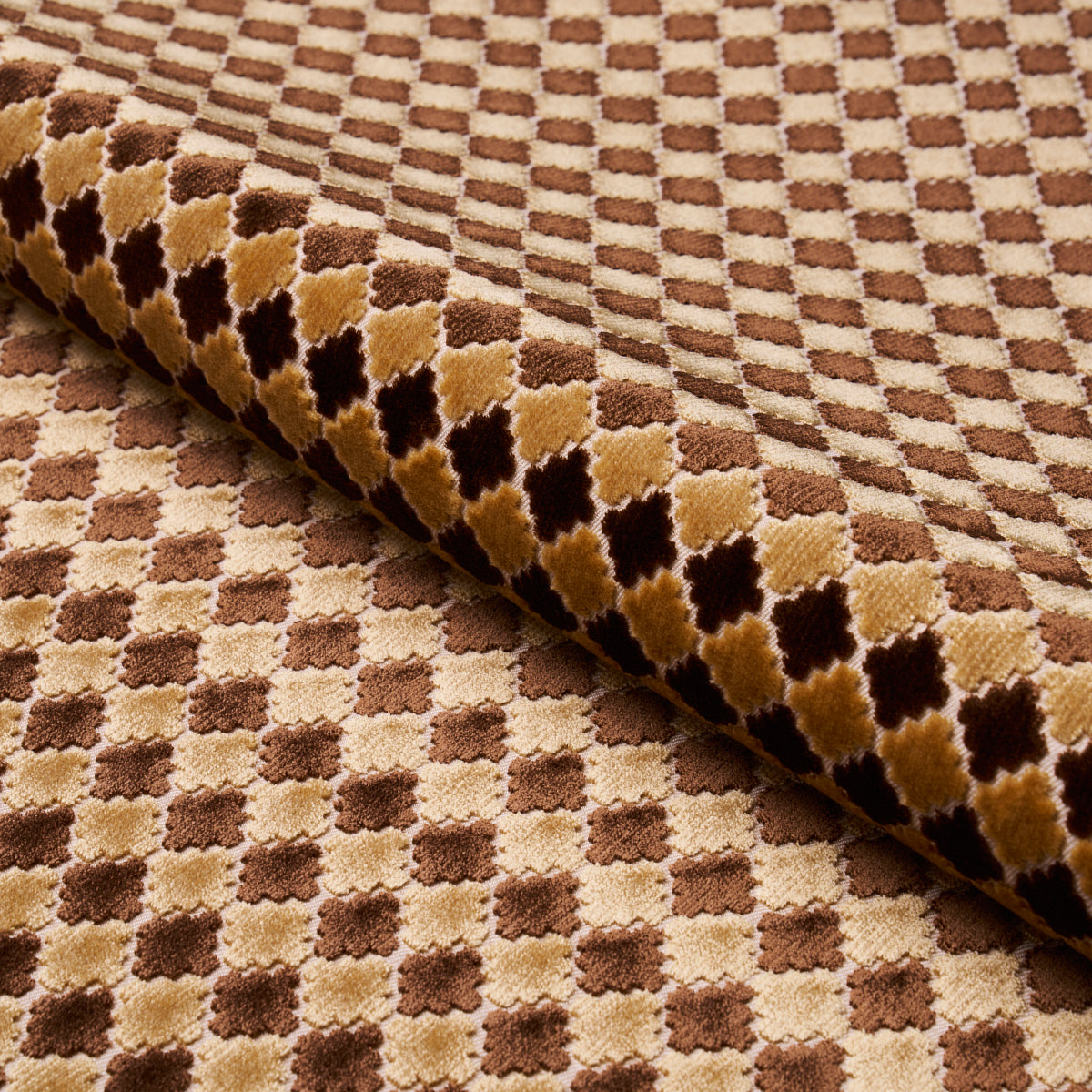 Marrakesh Velvet - Chocolate Brown - Schumacher 65646 Fabric - Schumacher Fabric