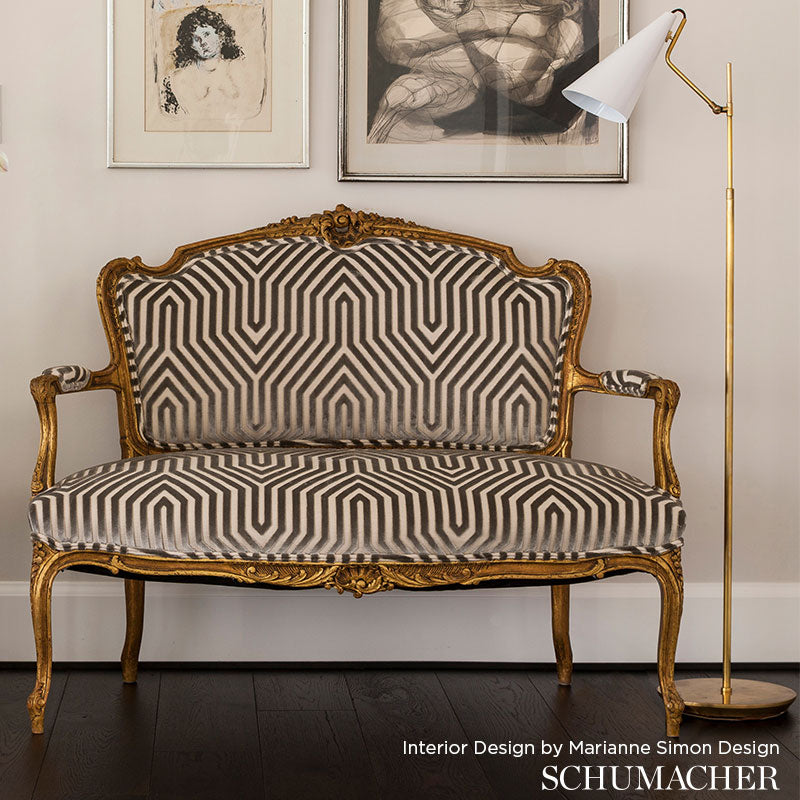 VANDERBILT-VELVET-DOVE-SCHUMACHER-66190 - Schumacher Fabric