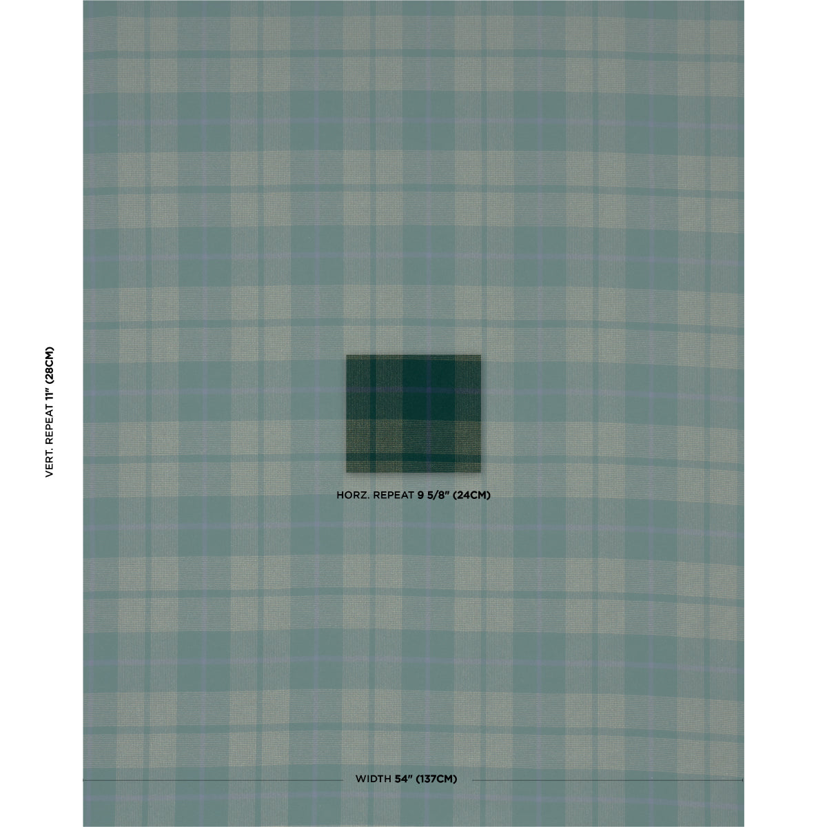 MONTANA-WOOL-PLAID-HUNTER-SCHUMACHER-66666 - Schumacher Fabric