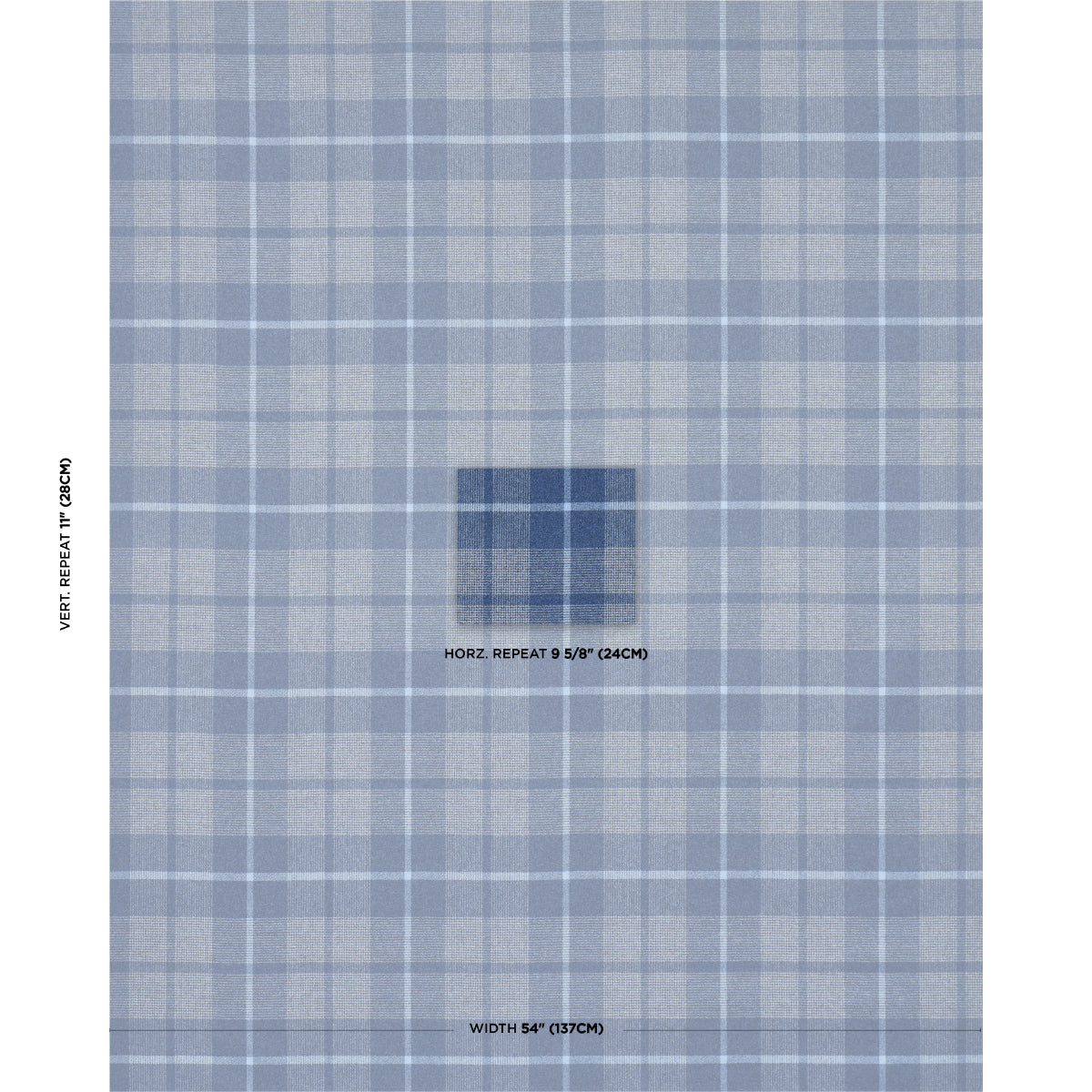MONTANA-WOOL-PLAID-SLATE-SCHUMACHER-66668 - Schumacher Fabric