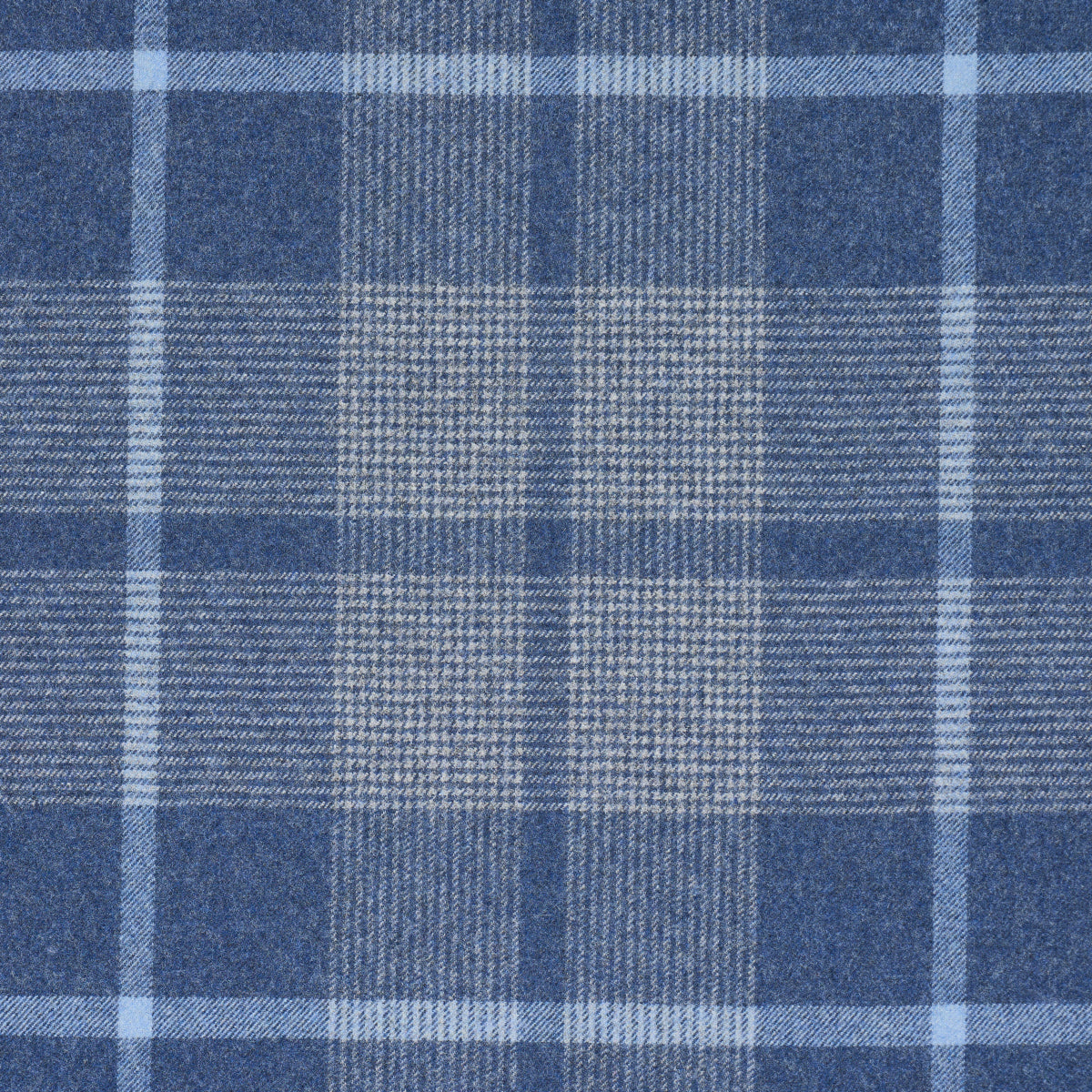 MONTANA-WOOL-PLAID-SLATE-SCHUMACHER-66668 - Schumacher Tela