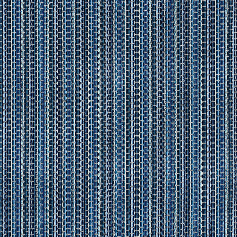 Downtown Velvet - Indigo - Schumacher 66913 Fabric - Schumacher Fabric