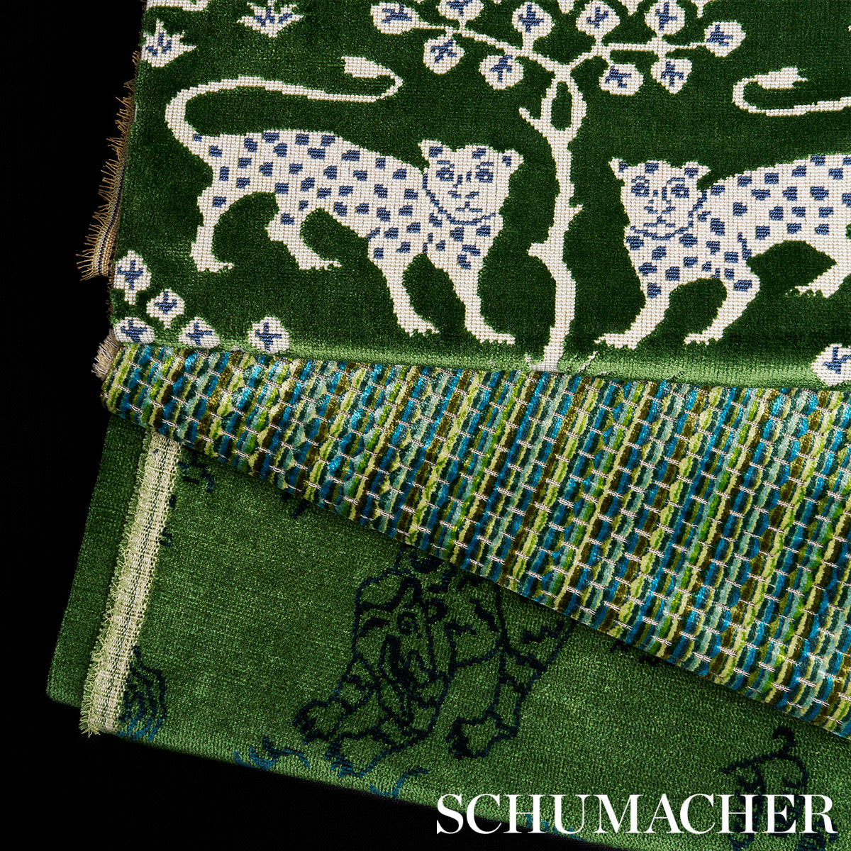 DOWNTOWN-VELVET-PEACOCK-SCHUMACHER-66917 - Schumacher Tela