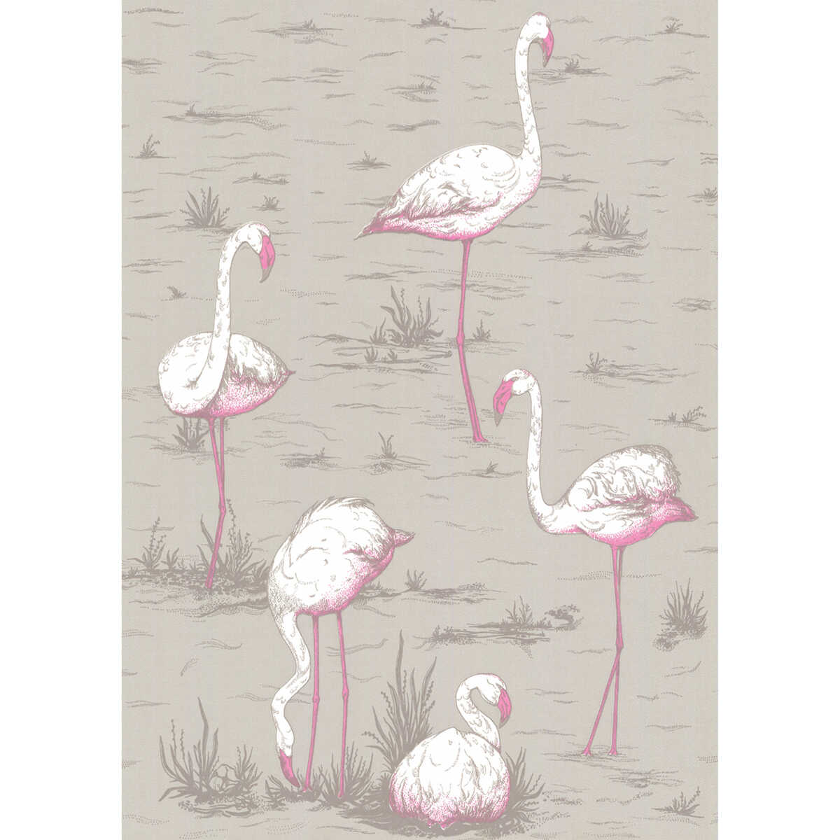 Flamingos - Grey