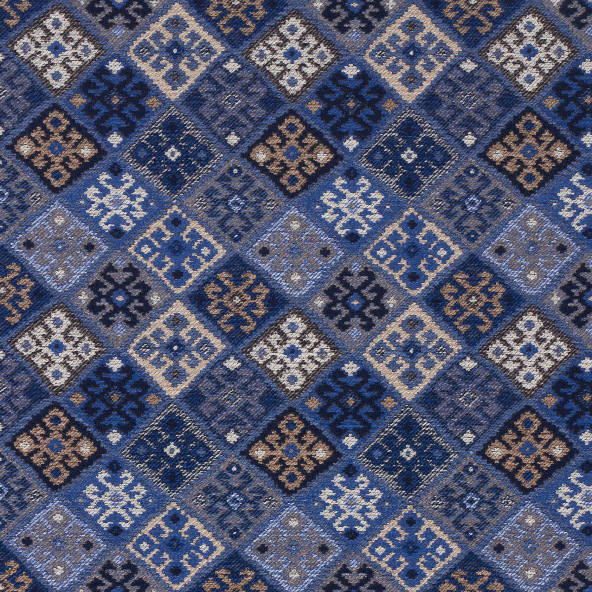 KILIM-WEAVE-BLUE-SCHUMACHER-67143 - Schumacher Fabric