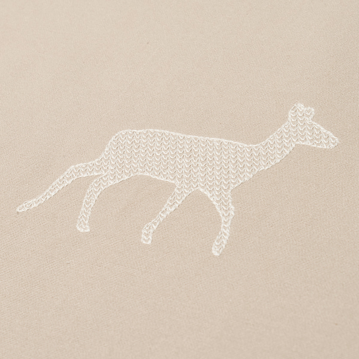 CARIBOU-EMBROIDERY-PARCHMENT-SCHUMACHER-67163 - Schumacher Fabric