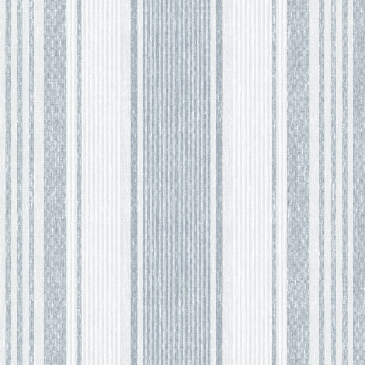 LINEN-STRIPE-BY-BORSTAPETER-BLUE-SCHUMACHER-6860 - Schumacher Wallpaper