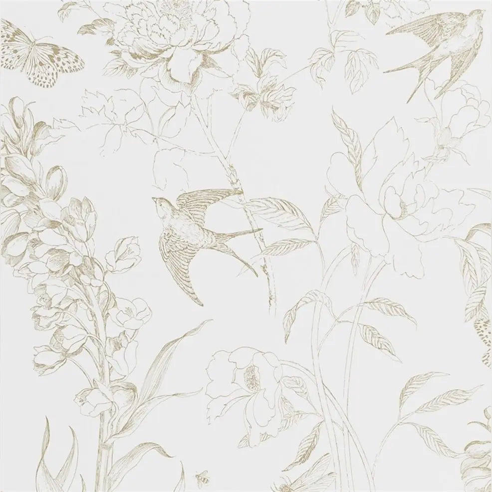Sibylla Garden Wallpaper Gold PDG721/02 by Designers Guild - The WorkRm