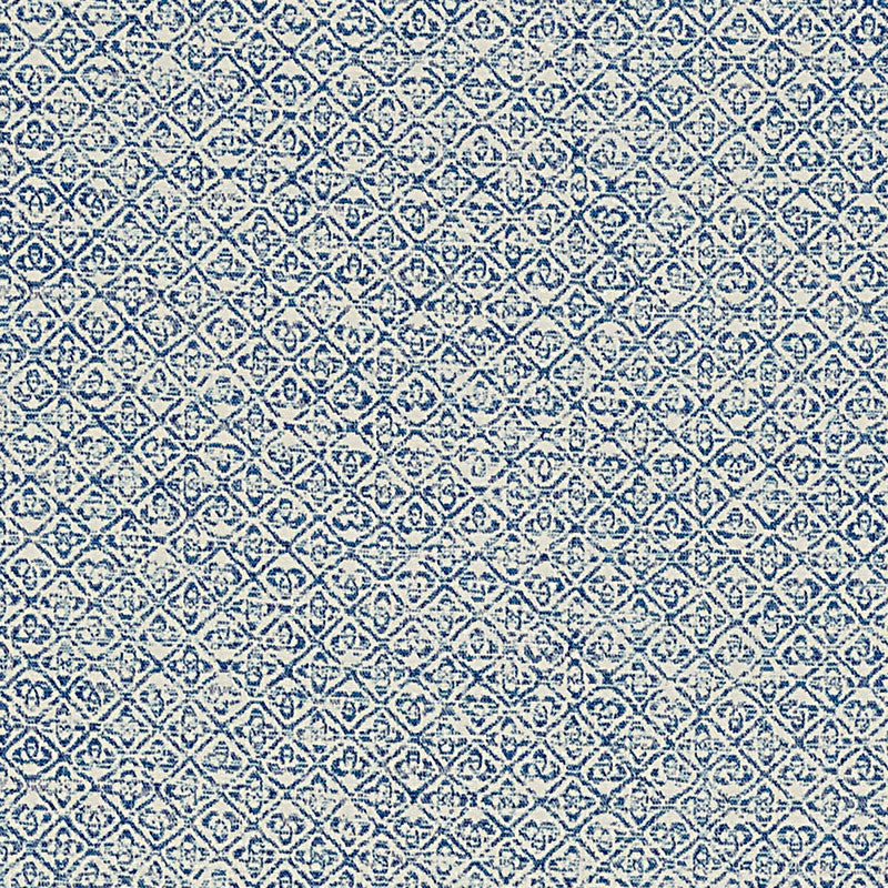Sarong Weave Indoor/Outdoor - Indigo - Schumacher 69020 -Fabric - Schumacher Fabric