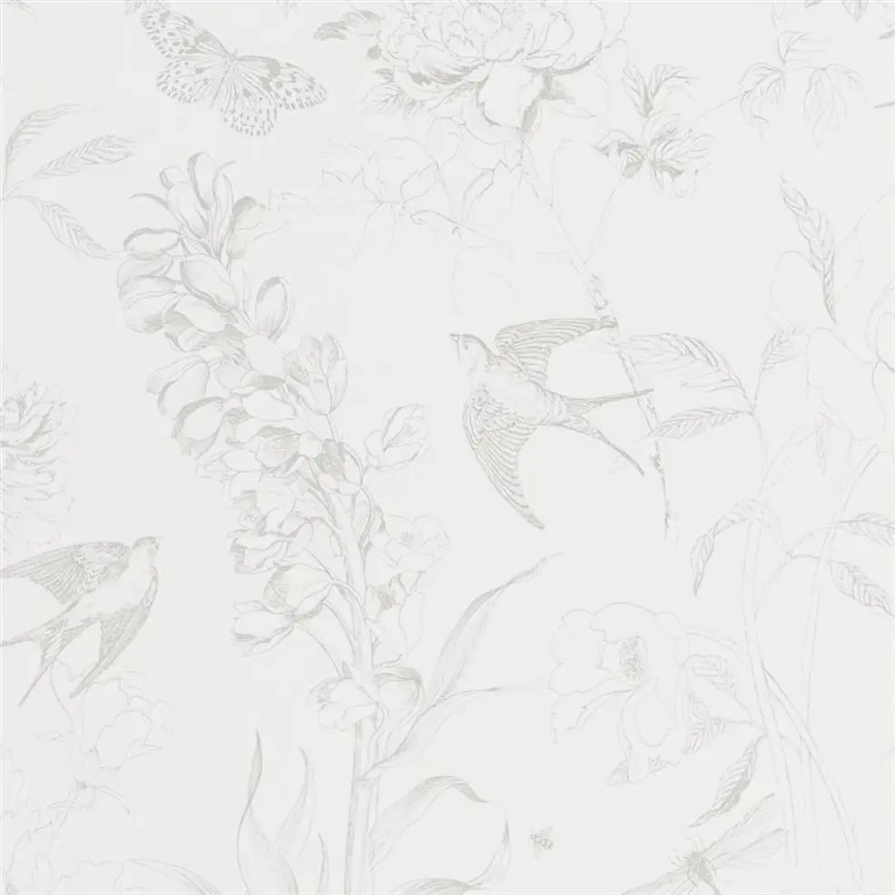 Sibylla Wallpaper Silver PDG714/02 by Designers Guild - The WorkRm