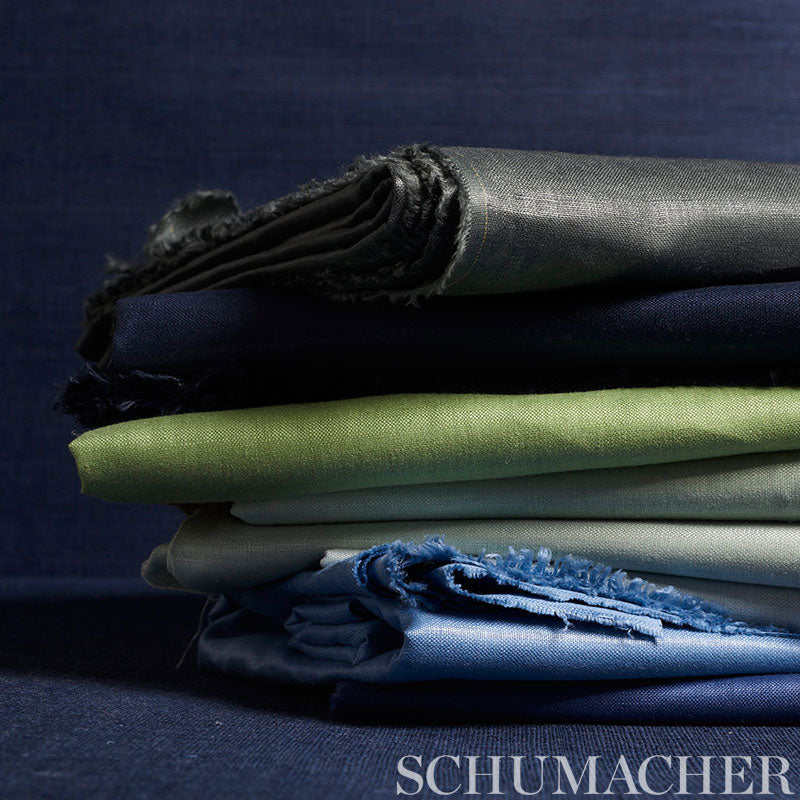 LANGE-GLAZED-LINEN-DELFT-SCHUMACHER-69348 - Schumacher Fabric