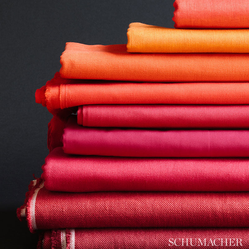 Lange Glazed Linen - Papaya - Schumacher 69359 Fabric - Schumacher Fabric
