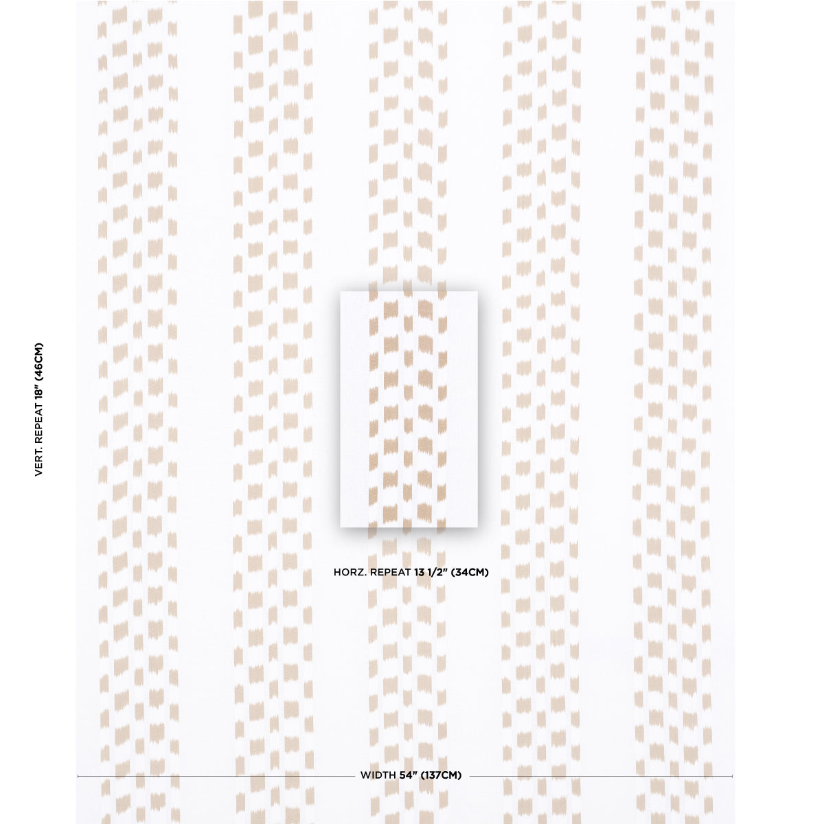 IZMIR-IKAT-STRIPE-SAND-SCHUMACHER-69474 - Schumacher Fabric