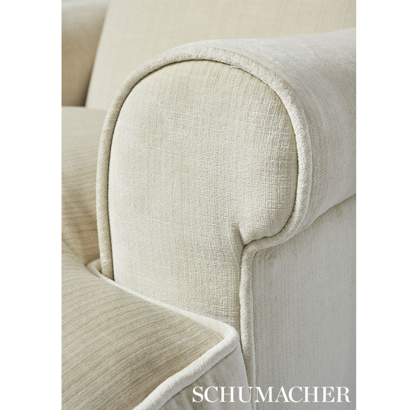 ANTIQUE-STRIE-VELVET-OYSTER-SCHUMACHER-69740 - Schumacher Fabric