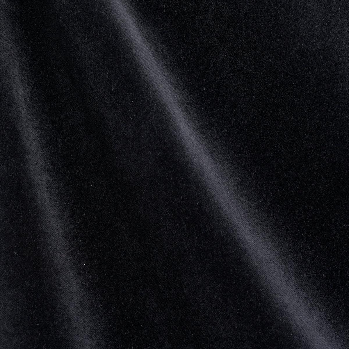 Rocky Performance Velvet - Black - Schumacher 70474 Fabric - Schumacher Fabric