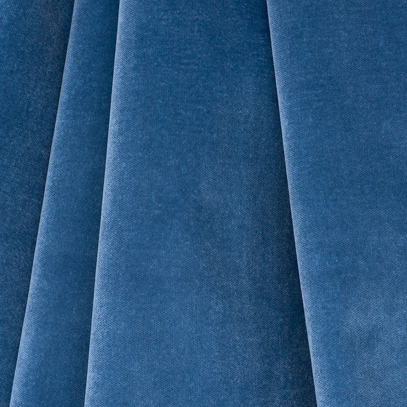 ROCKY-PERFORMANCE-VELVET-STEEL-BLUE-SCHUMACHER-70571 - Schumacher Fabric