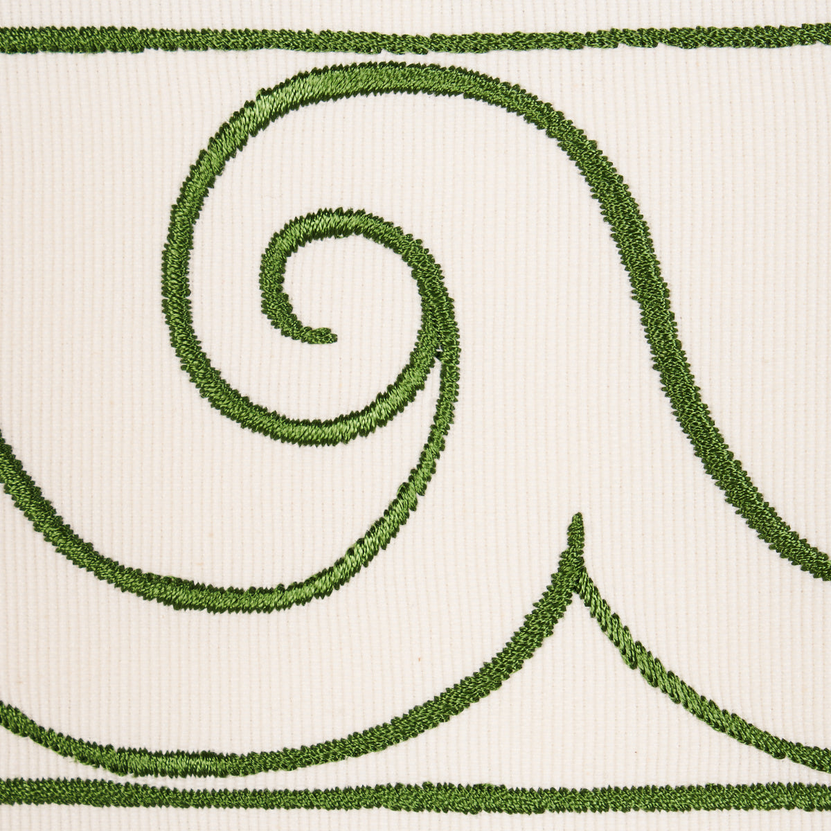 GREEK-WAVES-TRIM-GREEN-ON-IVORY-SCHUMACHER-70756 - Schumacher Recortar