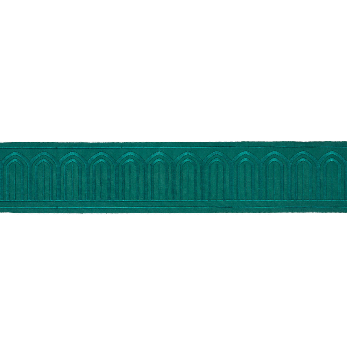 ARCHES-EMBROIDERED-TAPE-WIDE-EMERALD-SCHUMACHER-70779 - Schumacher Recortar
