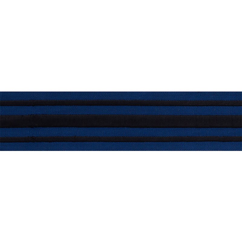 MILITARY-STRIPE-TAPE-BLACK-ON-NAVY-SCHUMACHER-70780 - Schumacher Trim