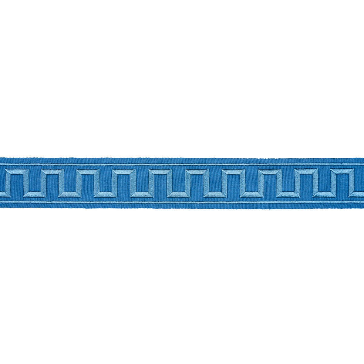 GREEK-KEY-EMBROIDERED-TAPE-TEAL-SCHUMACHER-70806 - Schumacher Trim