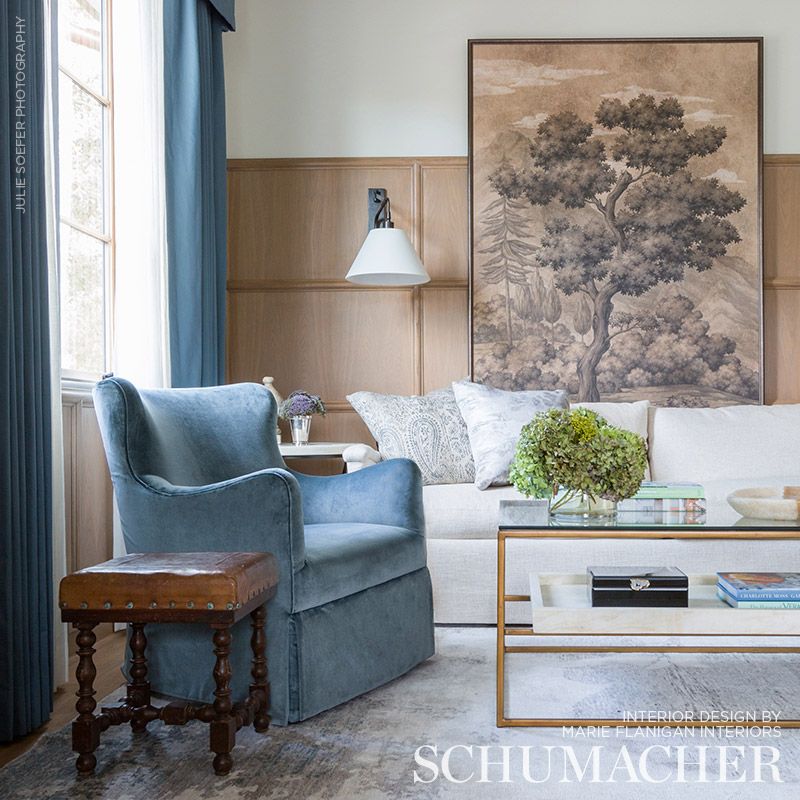 ROCKY-PERFORMANCE-VELVET-MIST-SCHUMACHER-70828 - Schumacher Fabric