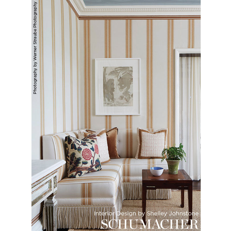 Brentwood Stripe - Cobalt - Schumacher 70872 Fabric - Schumacher Fabric