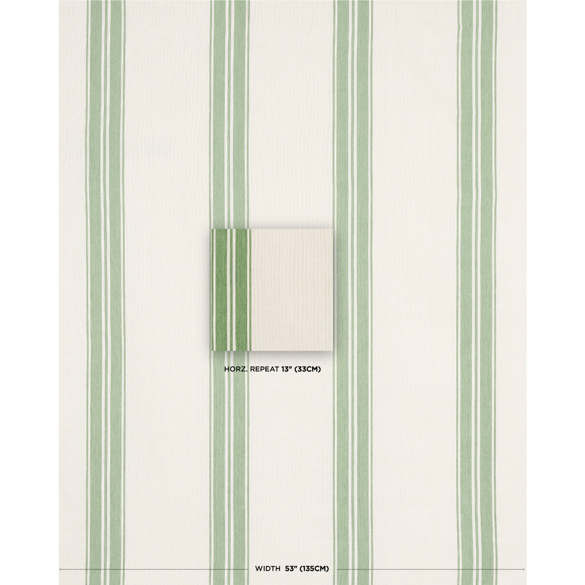 BRENTWOOD-STRIPE-LEAF-GREEN-SCHUMACHER-70873 - Schumacher Tela