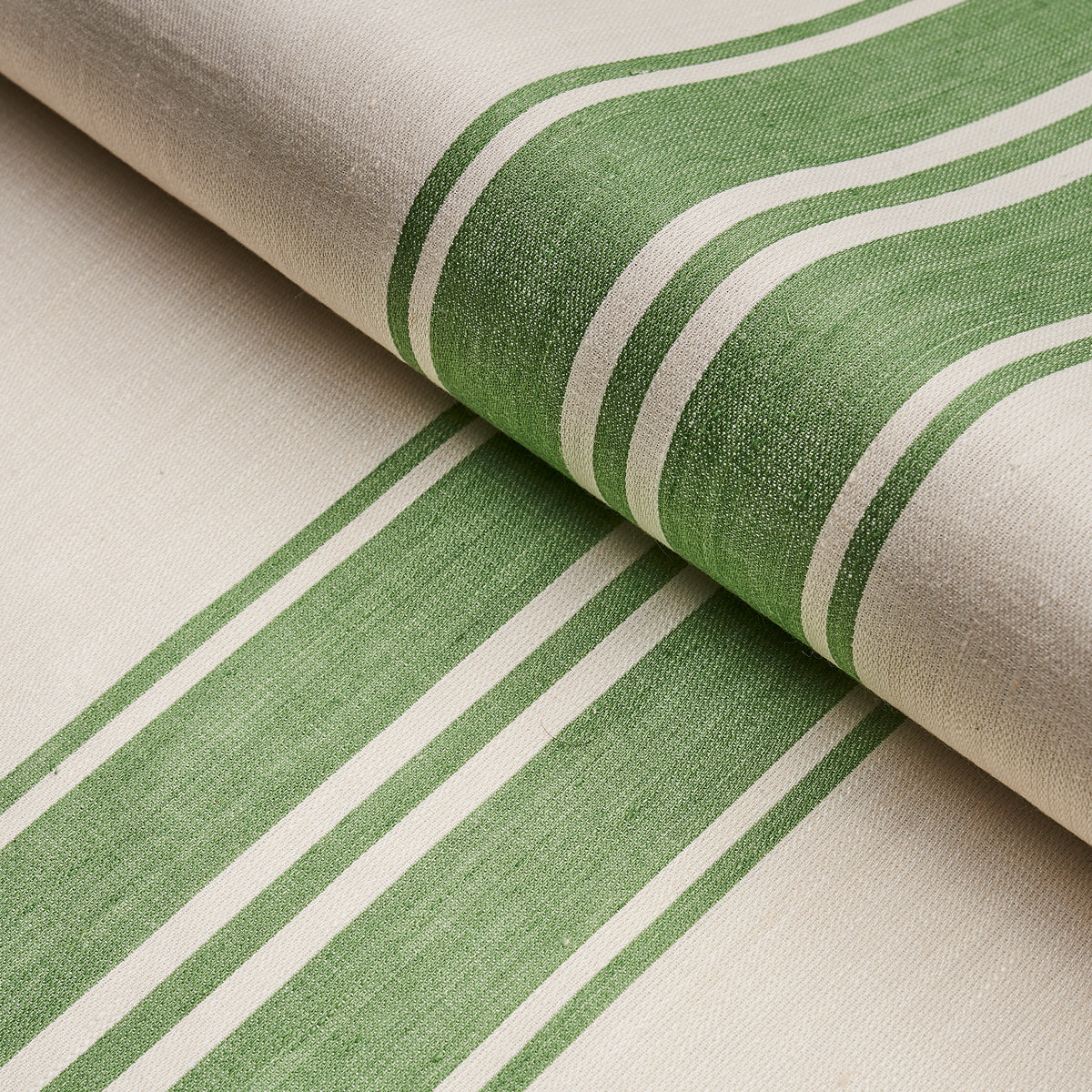 BRENTWOOD-STRIPE-LEAF-GREEN-SCHUMACHER-70873 - Schumacher Fabric