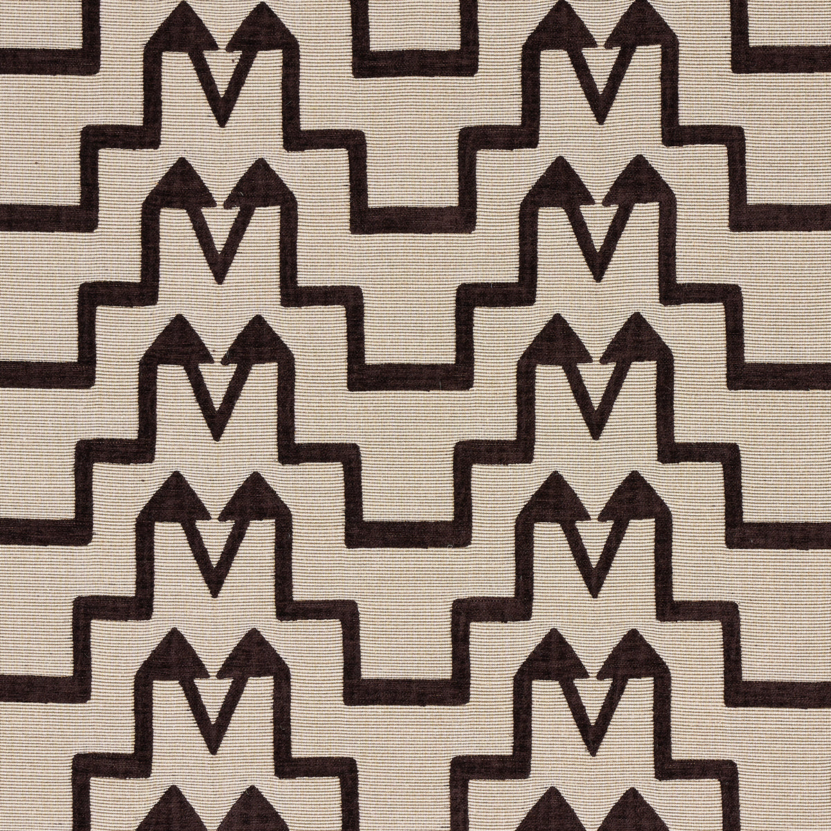 Turkish Step - Brown - Schumacher 71244 Fabric - Schumacher Fabric