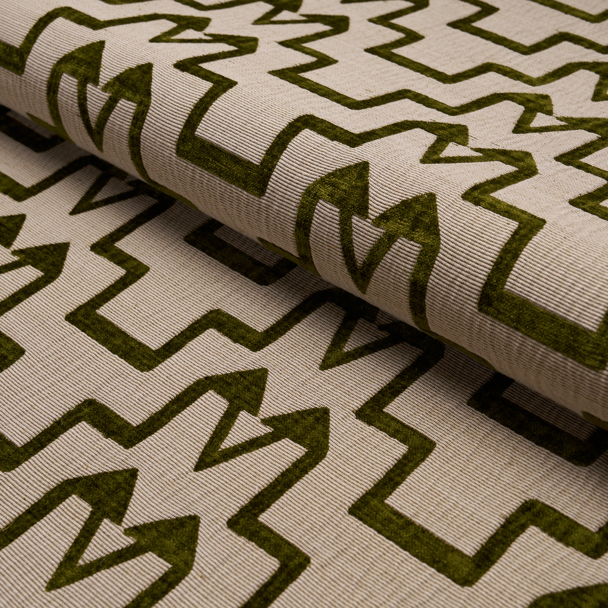 TURKISH-STEP-OLIVE-SCHUMACHER-71246 - Schumacher Fabric