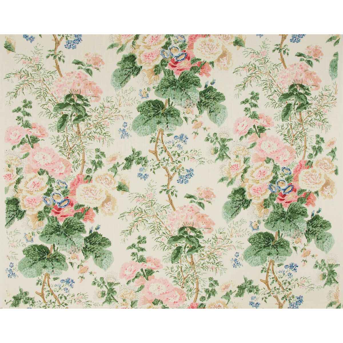 7129Lj0 Hollyhock Hdb White Coral Lee Jofa Fabric - LEE JOFA Fabric