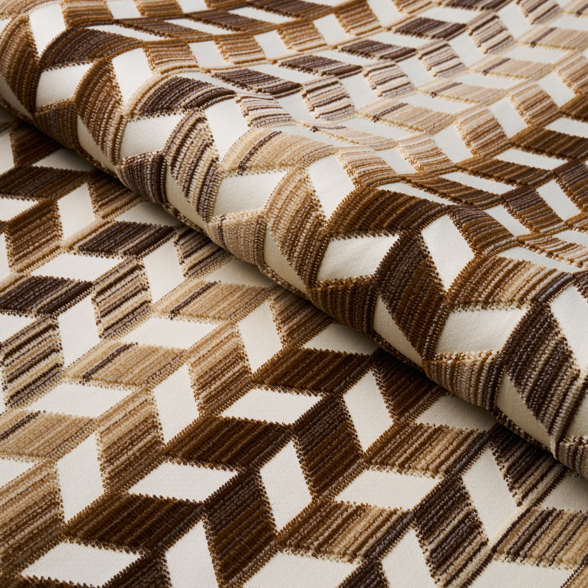 CHEVRON-STRI-VELVET-GOLD-SCHUMACHER-72816 - Schumacher Fabric