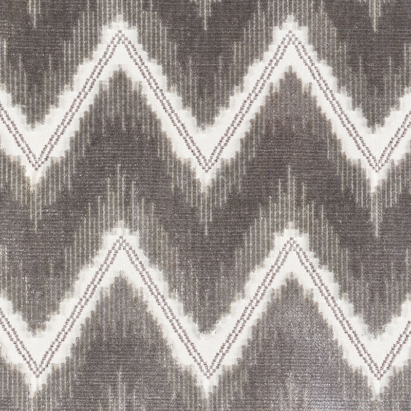 CHEVRON-VELVET-GREY-SCHUMACHER-72841 - Schumacher Fabric