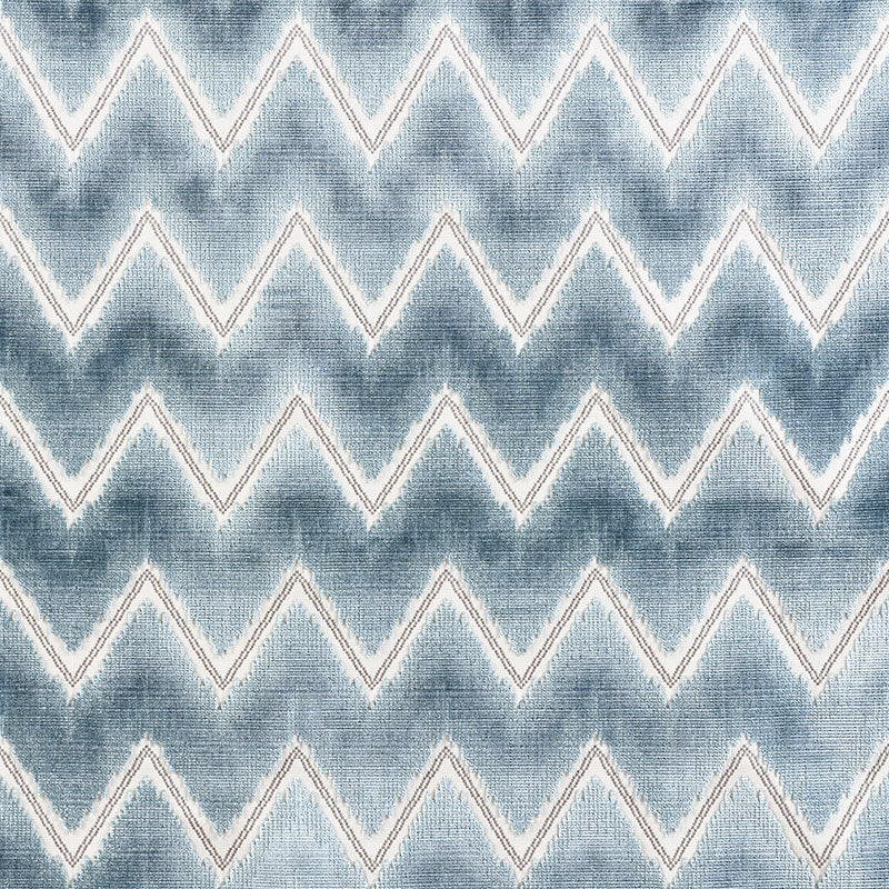 CHEVRON-VELVET-MINERAL-SCHUMACHER-72842 - Schumacher Fabric