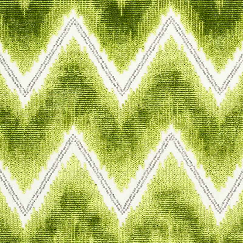 CHEVRON-VELVET-LEAF-SCHUMACHER-72843 - Schumacher Fabric