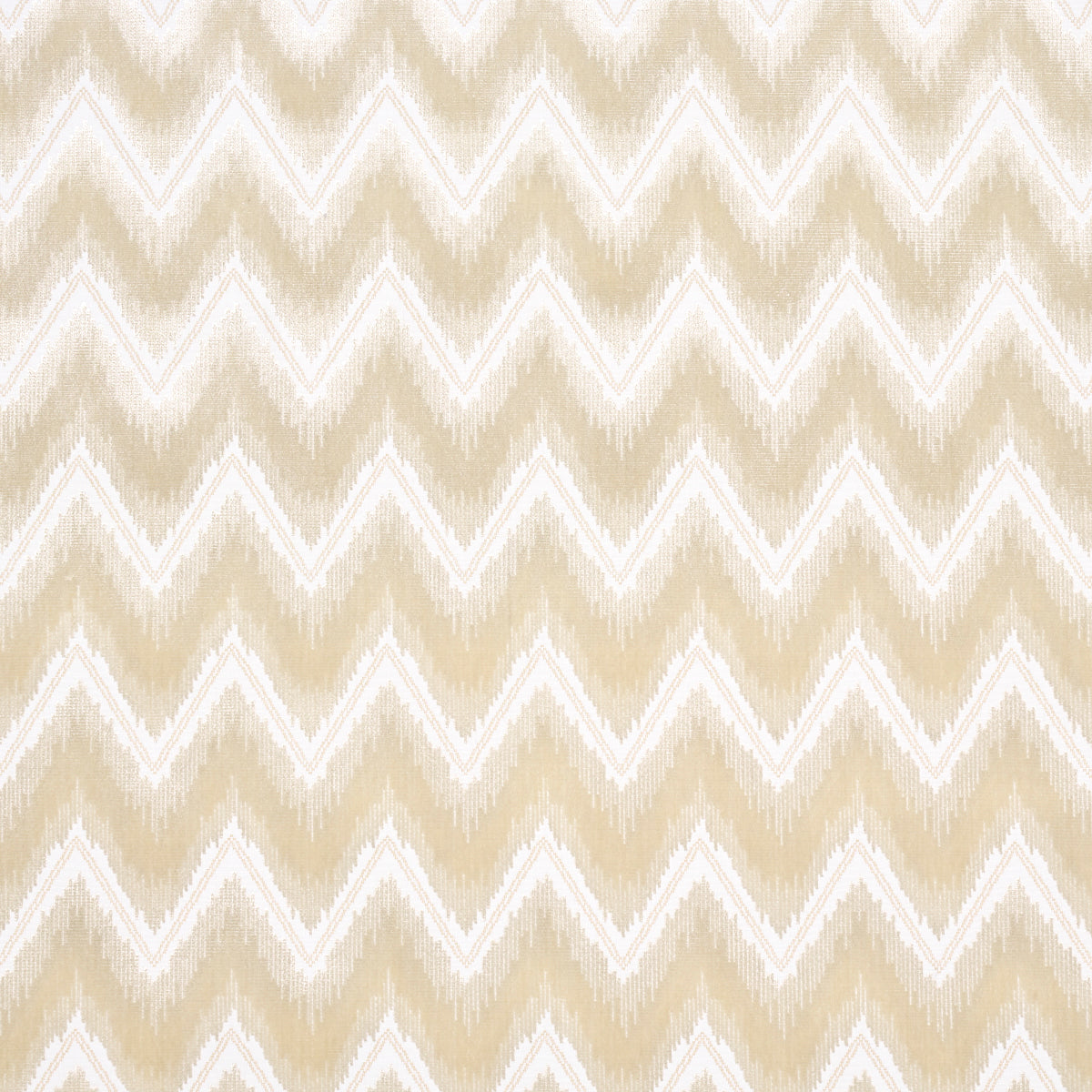 Chevron Velvet - Champagne - Schumacher 72844 Fabric - Schumacher Fabric