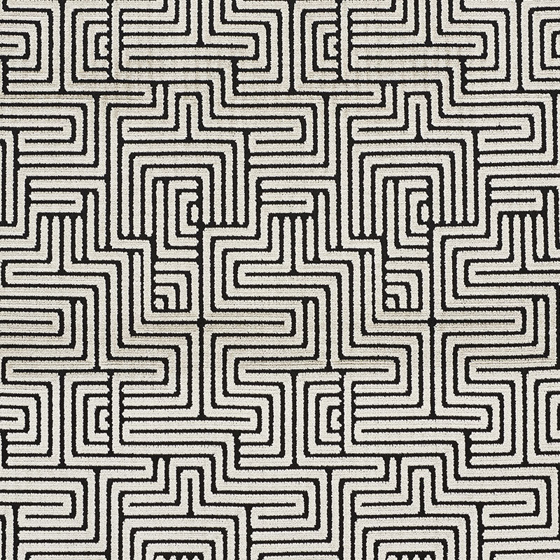 Lisboa Velvet - Obsidian - Schumacher 72952 Fabric - Schumacher Fabric